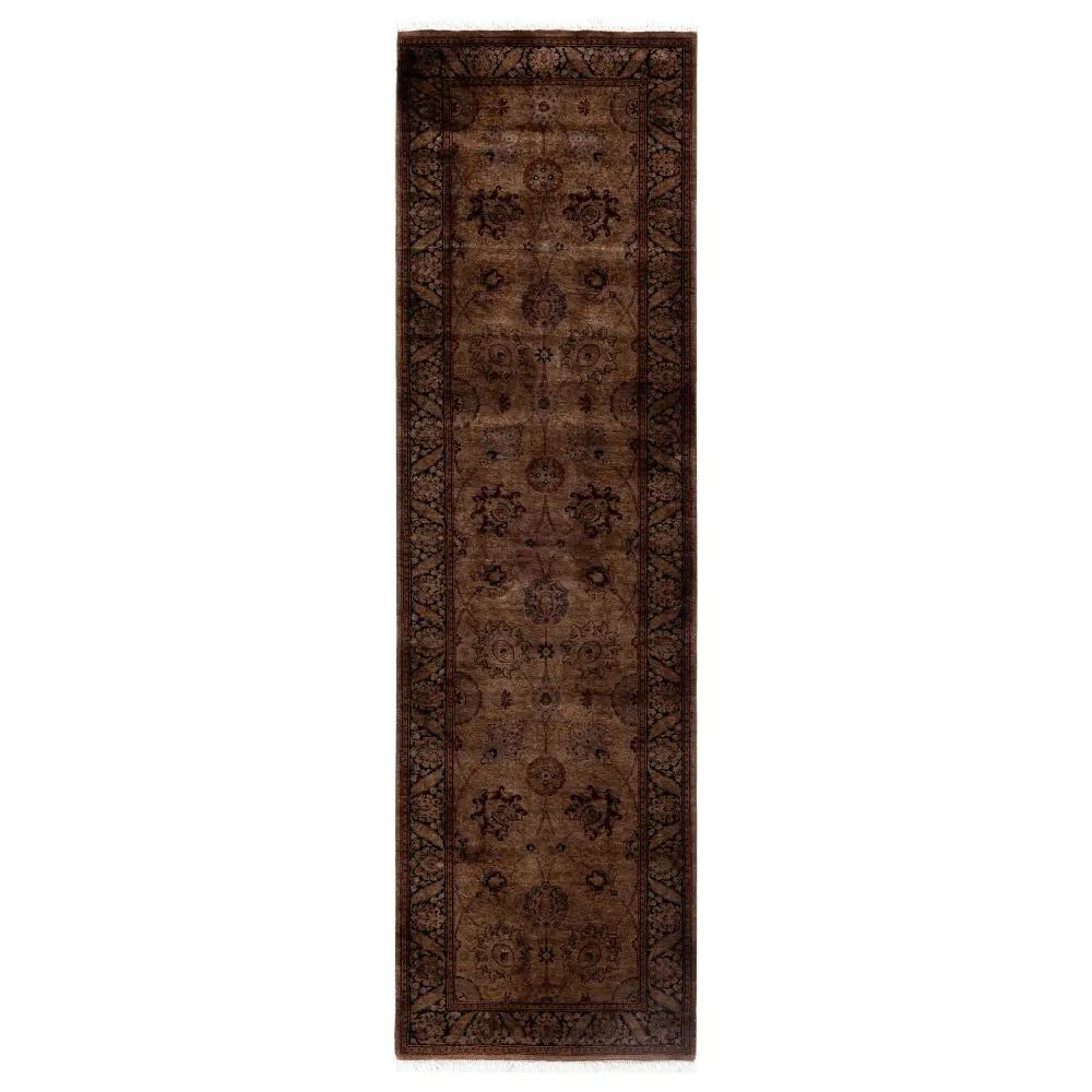 Espresso Samsara Wool Runner - 2'6" x 8'9"