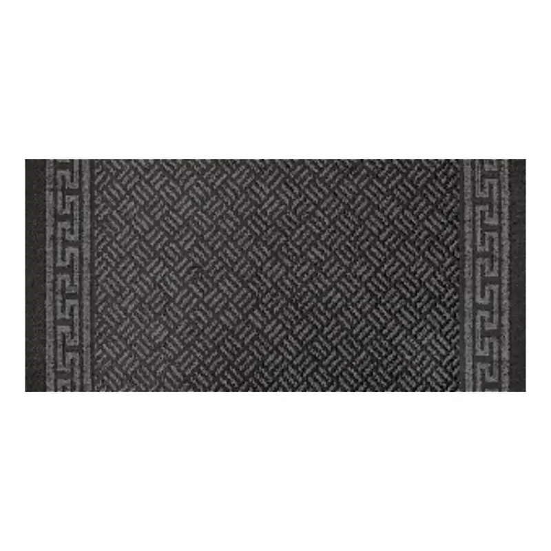 Multy Home MT1003657 Rug, 60 ft L, 26 W, Runner, Greek Key Pattern, Polyester Rug, Charcoal