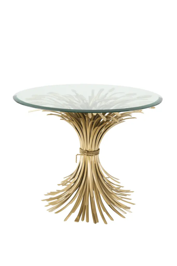 Sheaf Wheat Side Table Eichholtz Bonheur L Rustic End Table