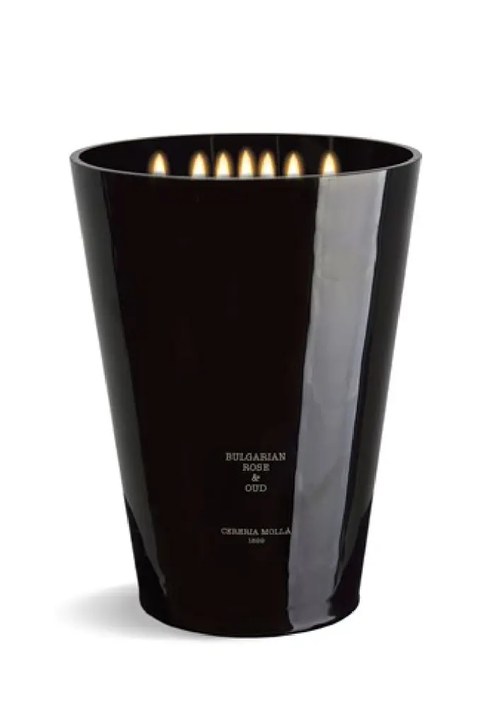 Sweet Floral Scented Candle Bulgarian Rose Oud Cereria Moll��
