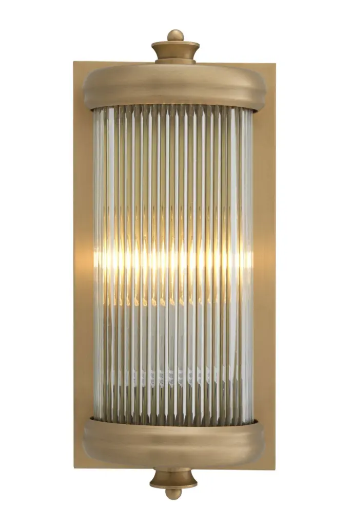 Brass Wall Lamp Small Eichholtz Glorious Vintage Style Sconce