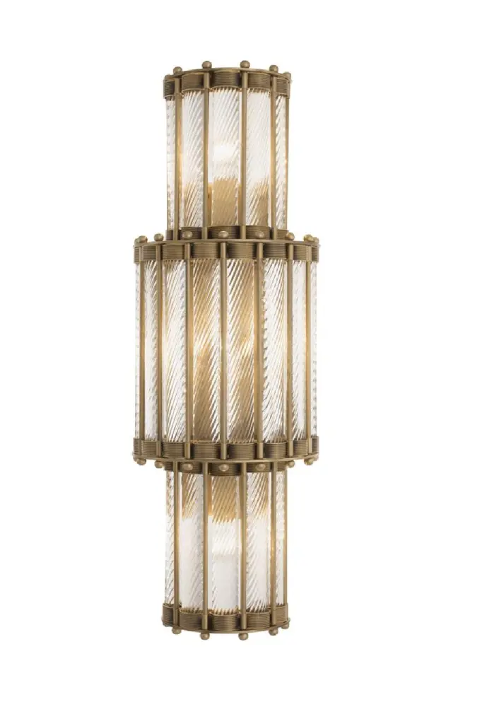 Eichholtz Tiziano Layered Glass Wall Sconce Bedroom or Hallway