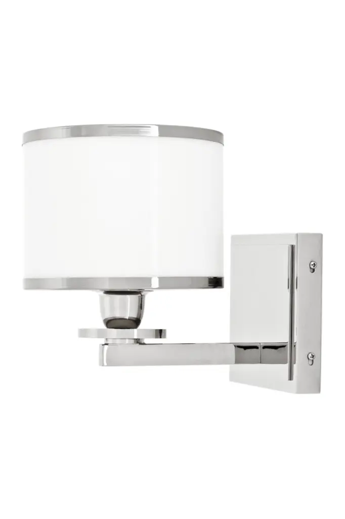 Eichholtz Van Cleeff Silver Wall Lamp Modern Sconce Lighting