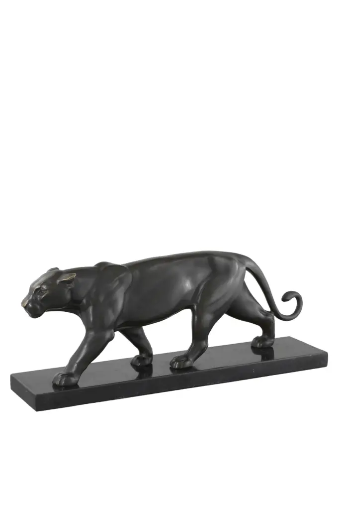 Eichholtz Panther Bronze Statue Modern Sculpture Art Home Decor