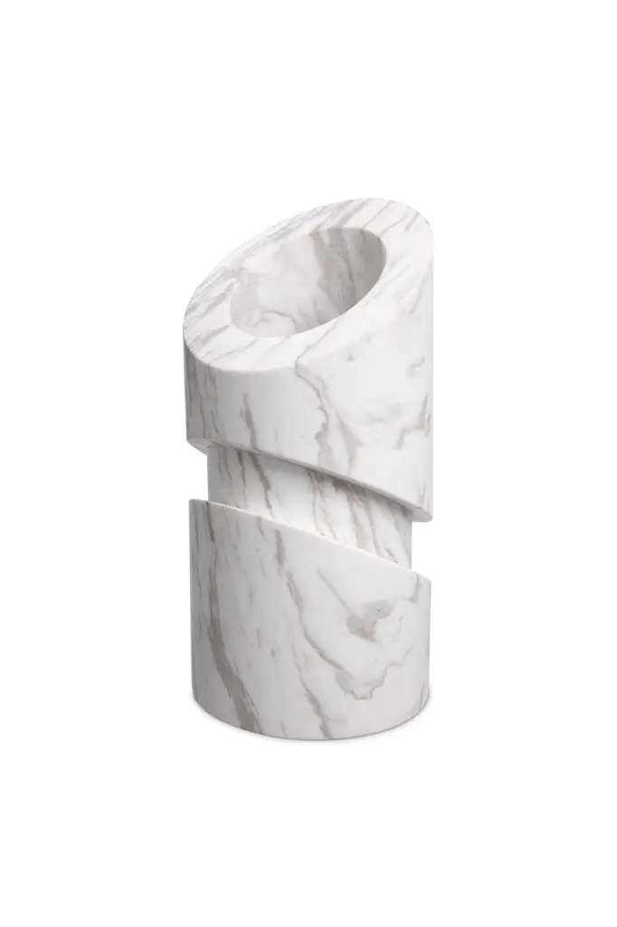 White Marble Object Eichholtz Megan Luxury Stone Decorative Sculpture
