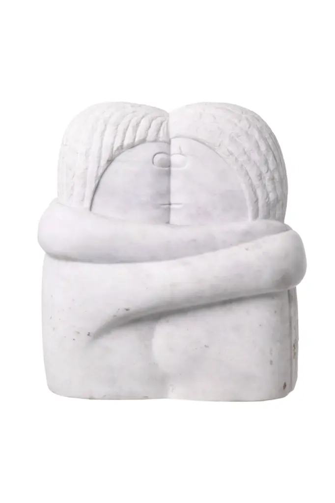 White Marble Statue Eichholtz Object Love Couple Modern Sculpture