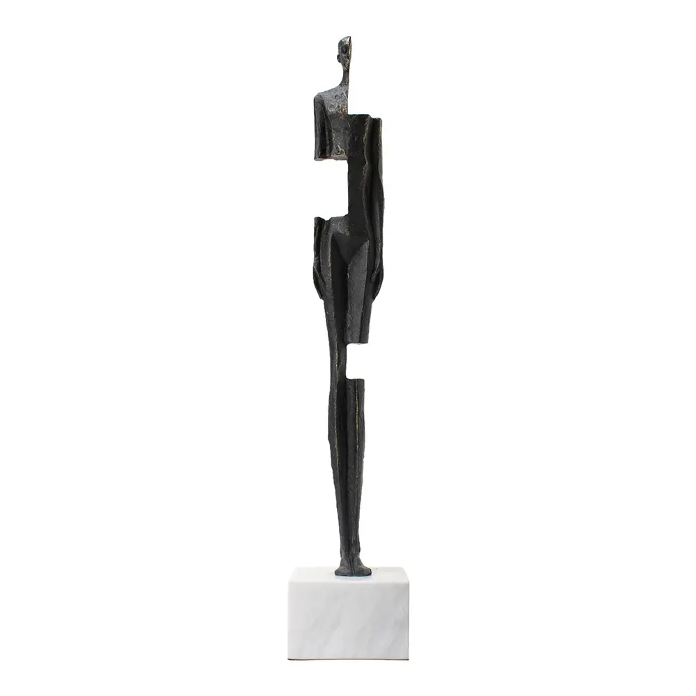 Anima Marble Ornament - Bronze & Snow