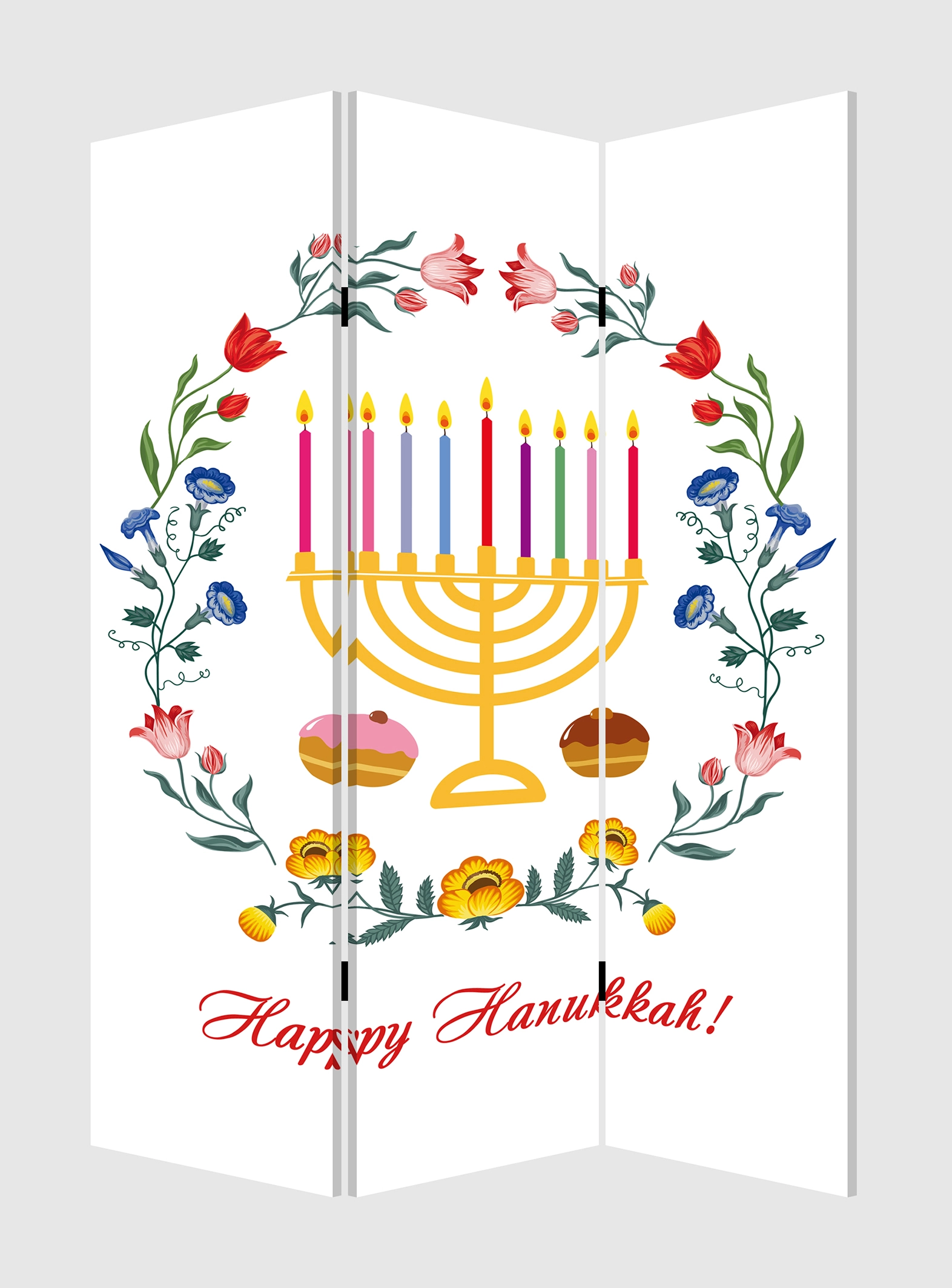 Screen Gems Hanukkah Themed Decorative Room Divider SG-399