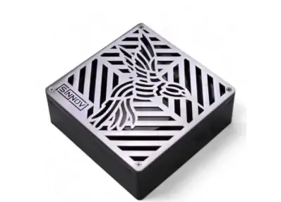 Sinnov Preferred Universal Paver Drain Grate Fits 3 & 4" Inch Pipe - Stainless Steel Hummingbird Design