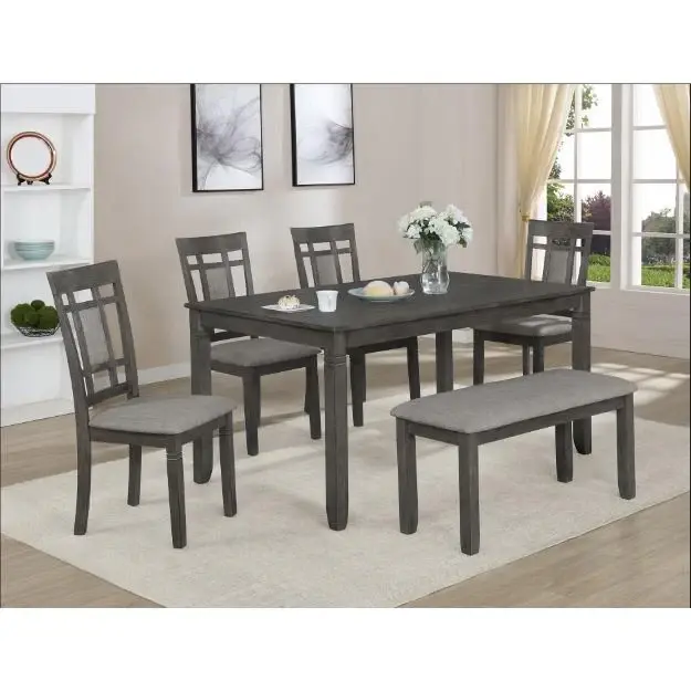 Diamond Modern Furniture CM Paige 6 pc Dinette 2325SET-GY