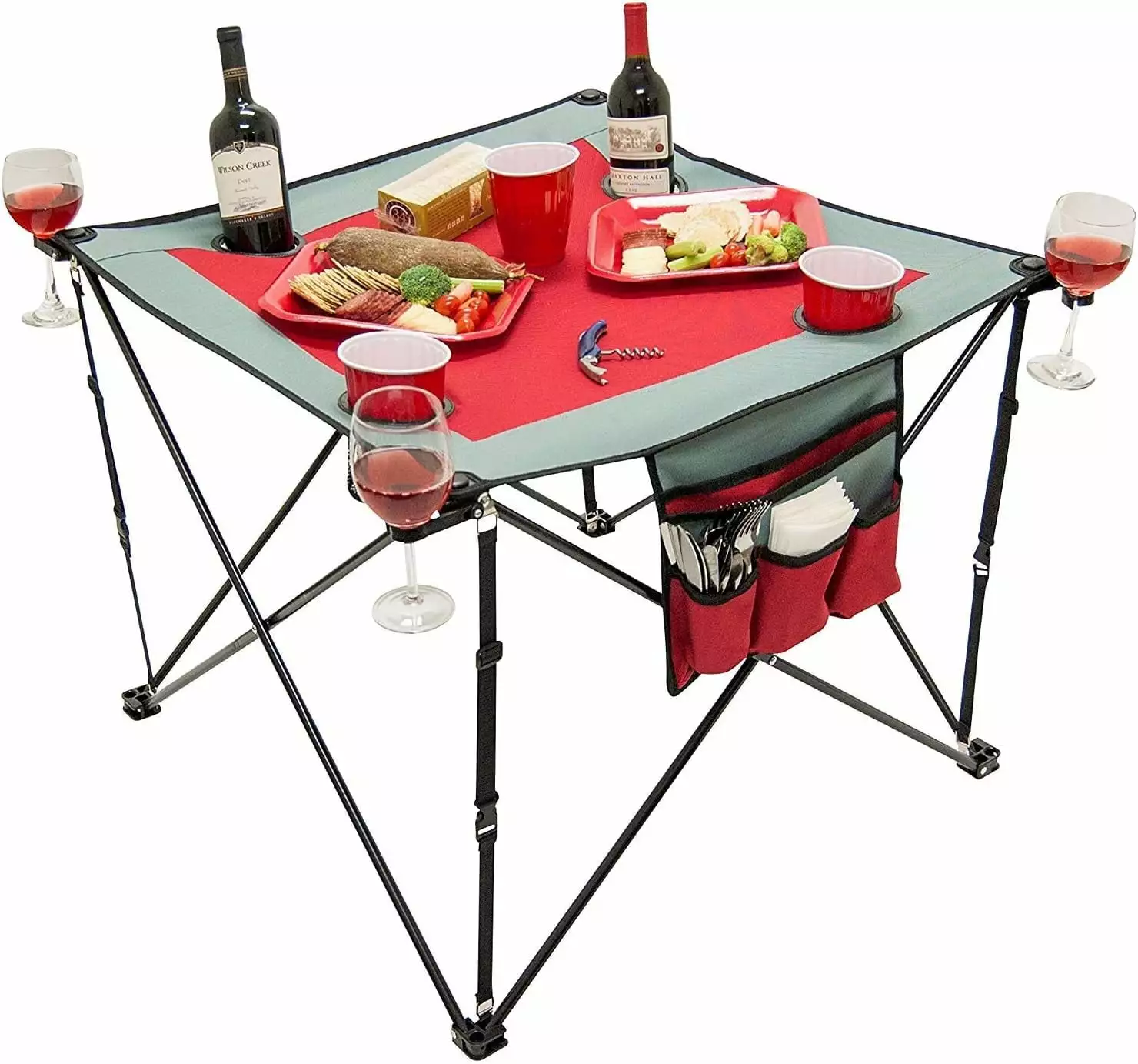 Creative Outdoor Folding Portable Wine Table Camping and Garden Parties