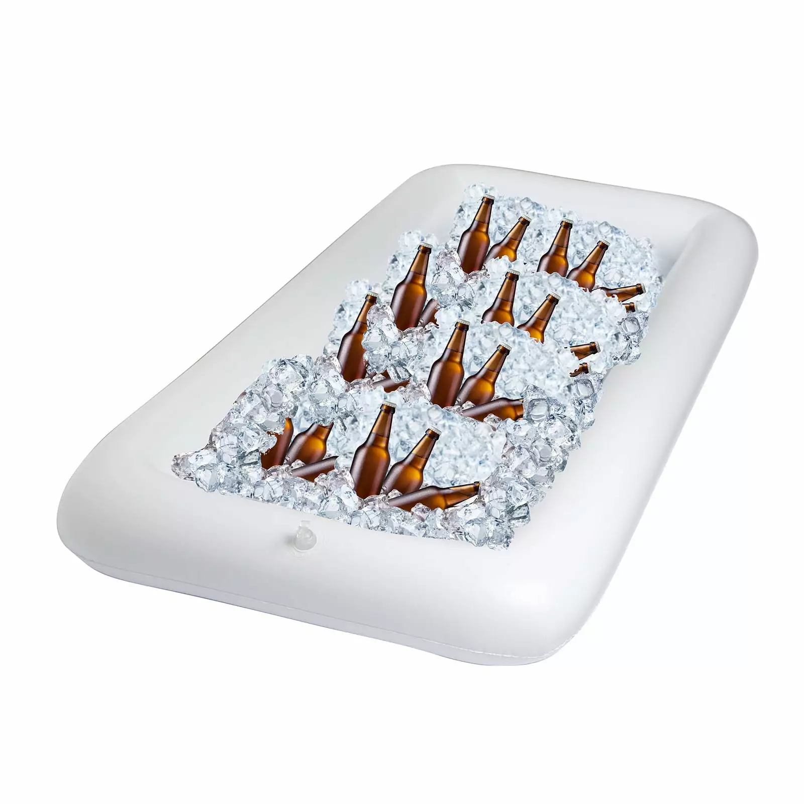 BalsaCircle 2 White 50x24 Inflatable Serving Trays Party Beverage Coolers Wedding Decorations