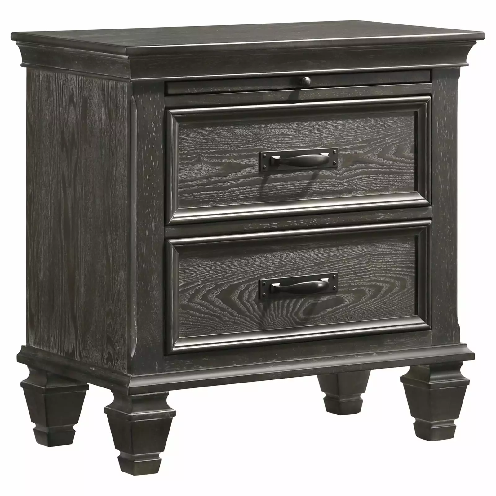 Franco 2-drawer Nightstand Weathered Sage - Shabby Chic Bedroom Side Table Coaster Company