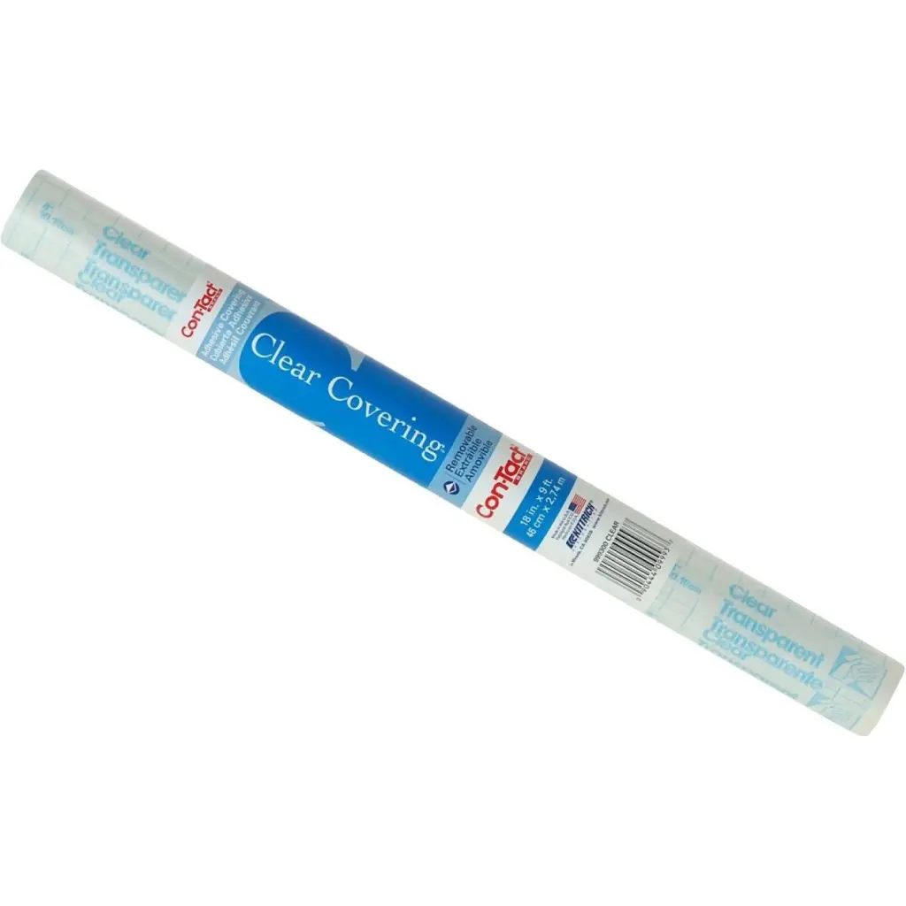 Con-Tact Clear Cover 18 x 9 Ft Transparent Self-Adhesive Shelf Liner