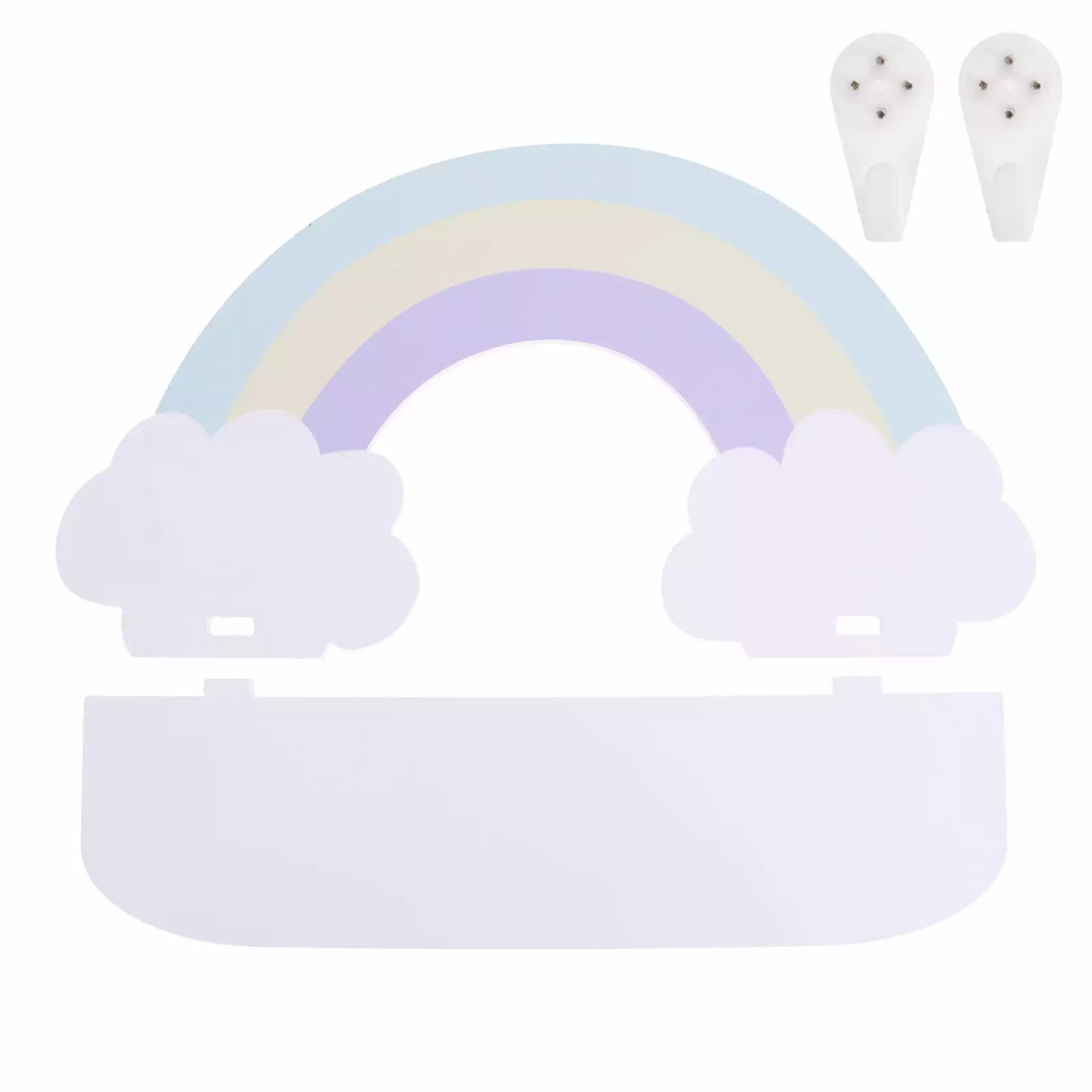 Cloud Shelf Wooden Wall Mounted Bookshelf Kids Room Decor and Book Storage Eease