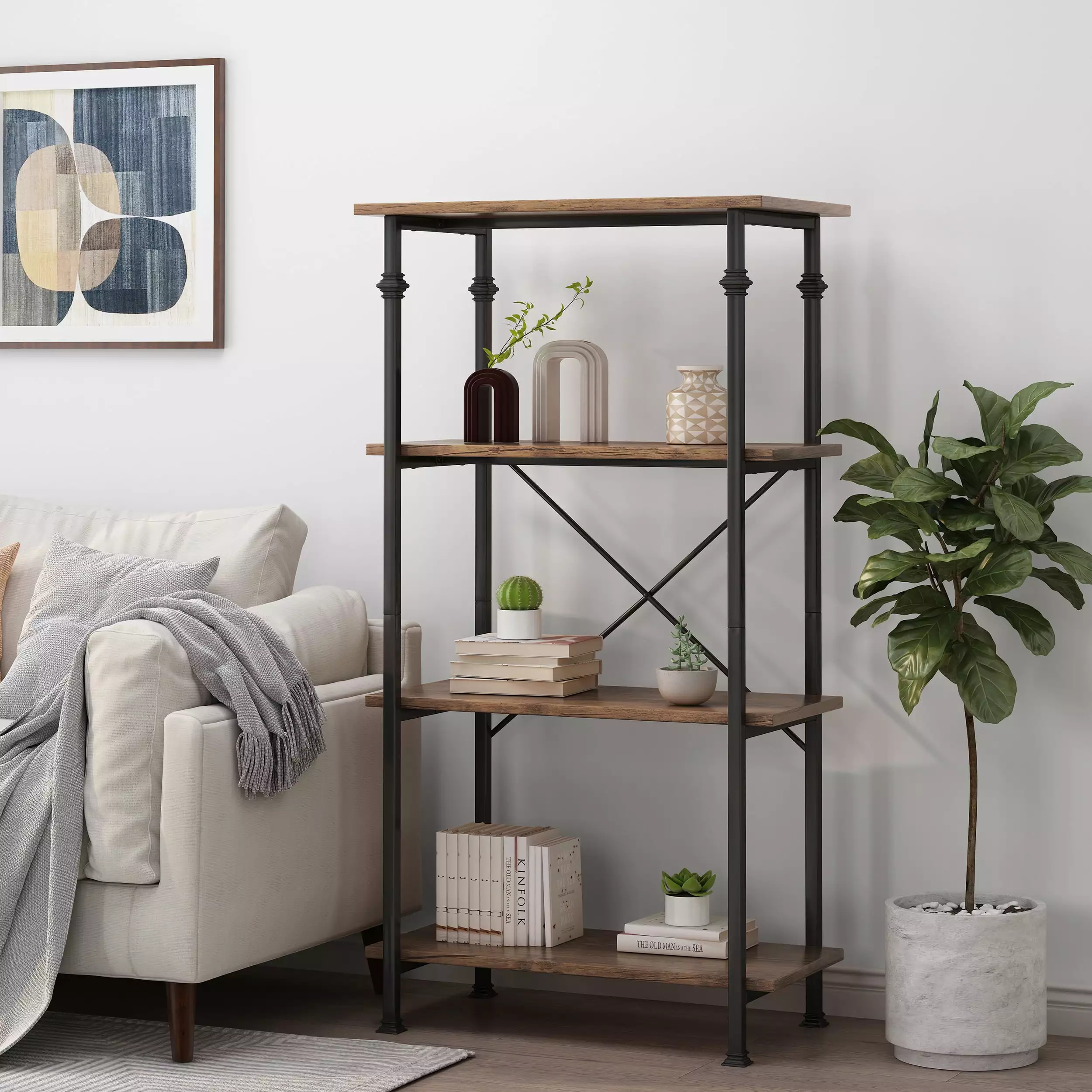 4-Layer Shelf Wood MDF SMHZ
