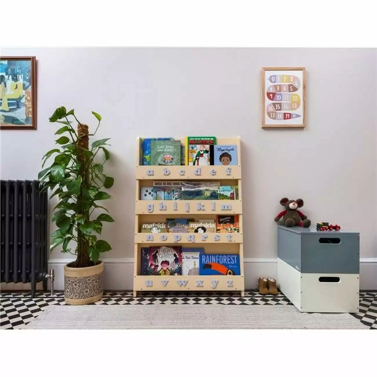 Barley Kids Bookshelf Blue Dawn Alphabet KD Americana