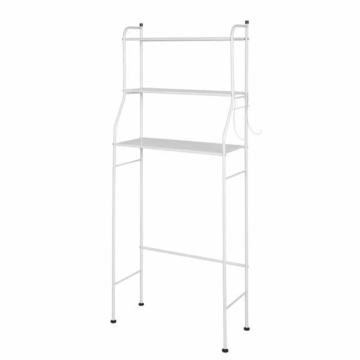 3-Tier Toilet Bathroom Rack Storage and Organization - White YTTX