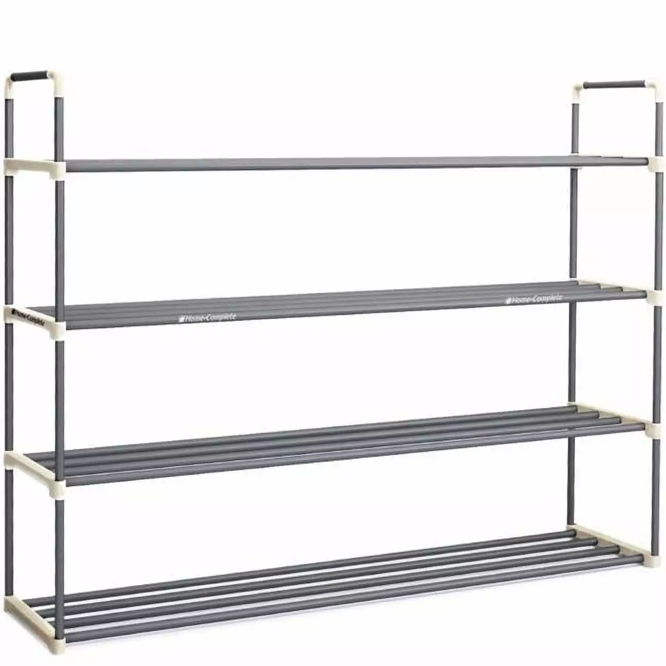 Home-Complete HC-2103 Shoe Rack 4 Shelves Four Tiers 24 Pairs Space Saving Design Benches