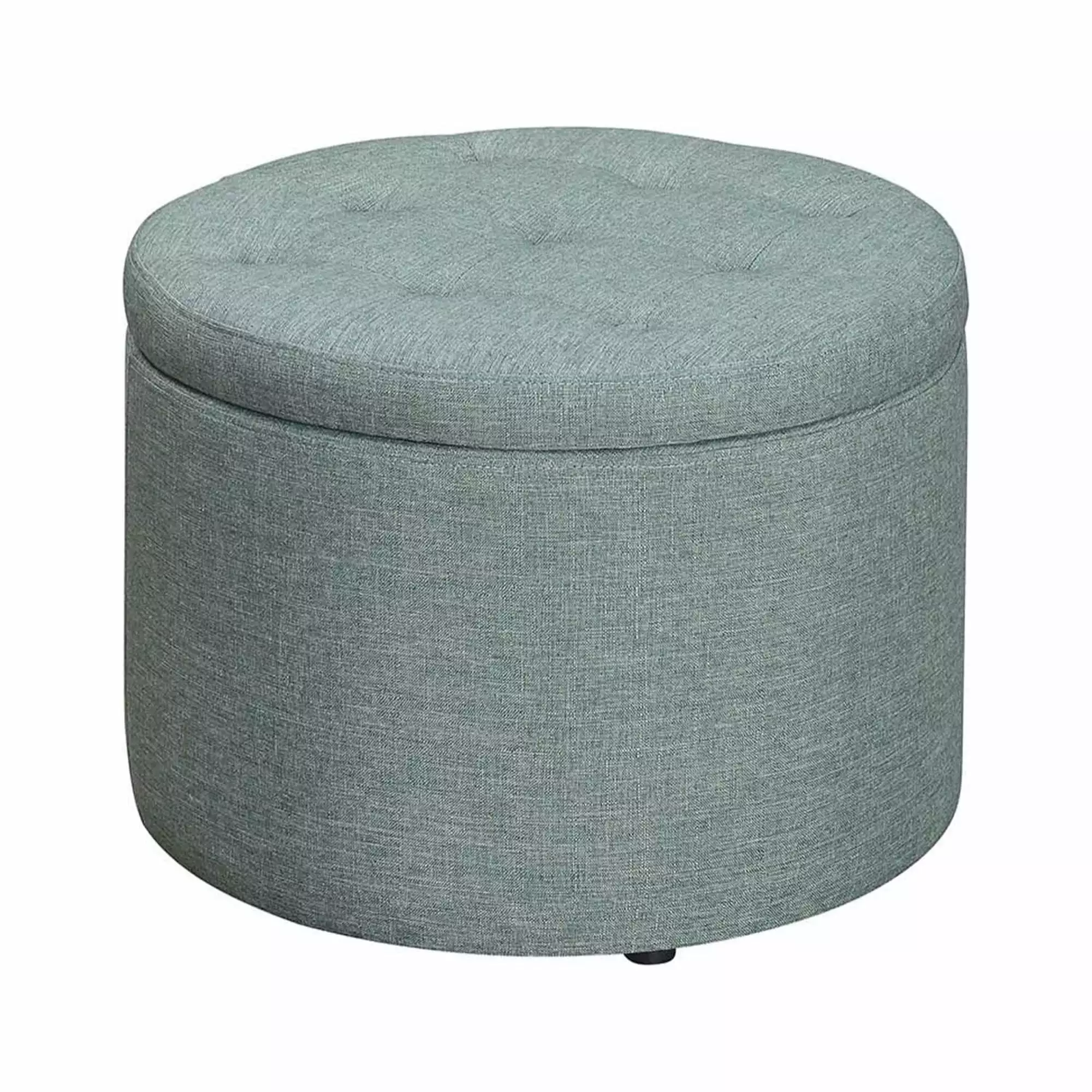 Ergode Designs4Comfort Round Shoe Storage Ottoman Compact Footrest Storage Ottomans