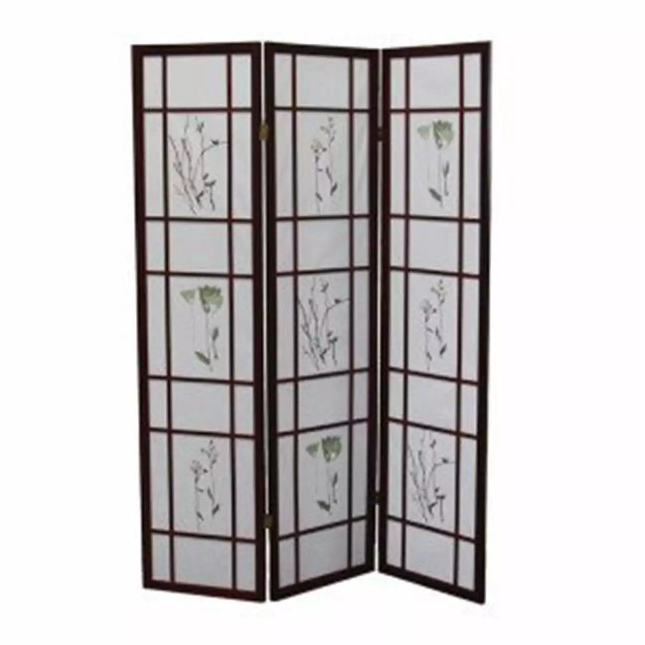 3-Panel Cherry Shoji Screen Room Divider ComfyCushions