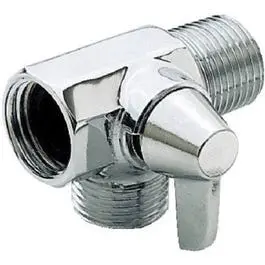 Chrome Finish Shower Flow Diverter Arm Control Bathroom Upgrade Master Plumber