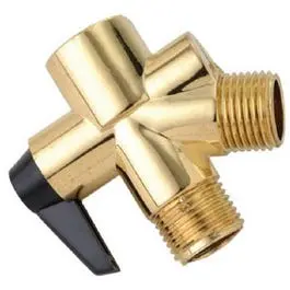 Polished Brass Shower Flow Diverter Bathroom Upgrades Master Plumber