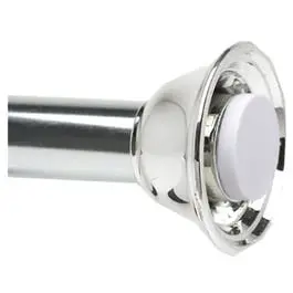 Minimal Tension Shower Rod Adjustable Chrome 42 to 72-Inch Zenith