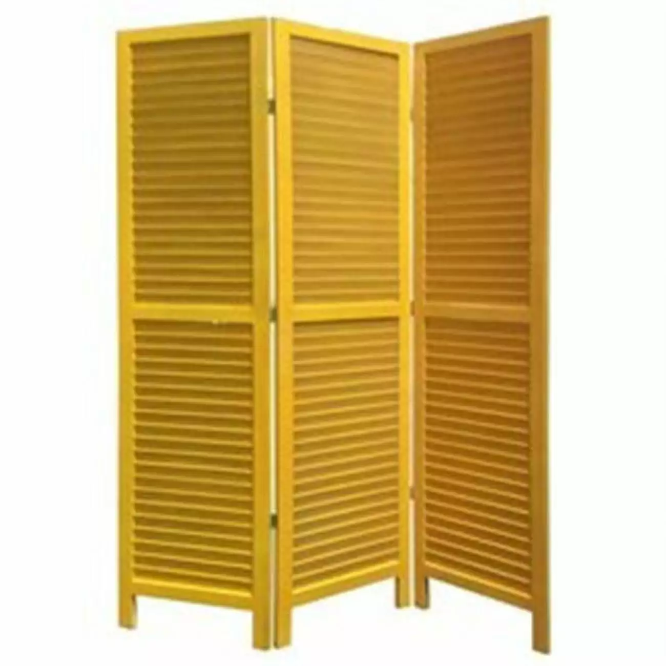 Screen Gems 3 Panel Shutter Room Divider Yellow