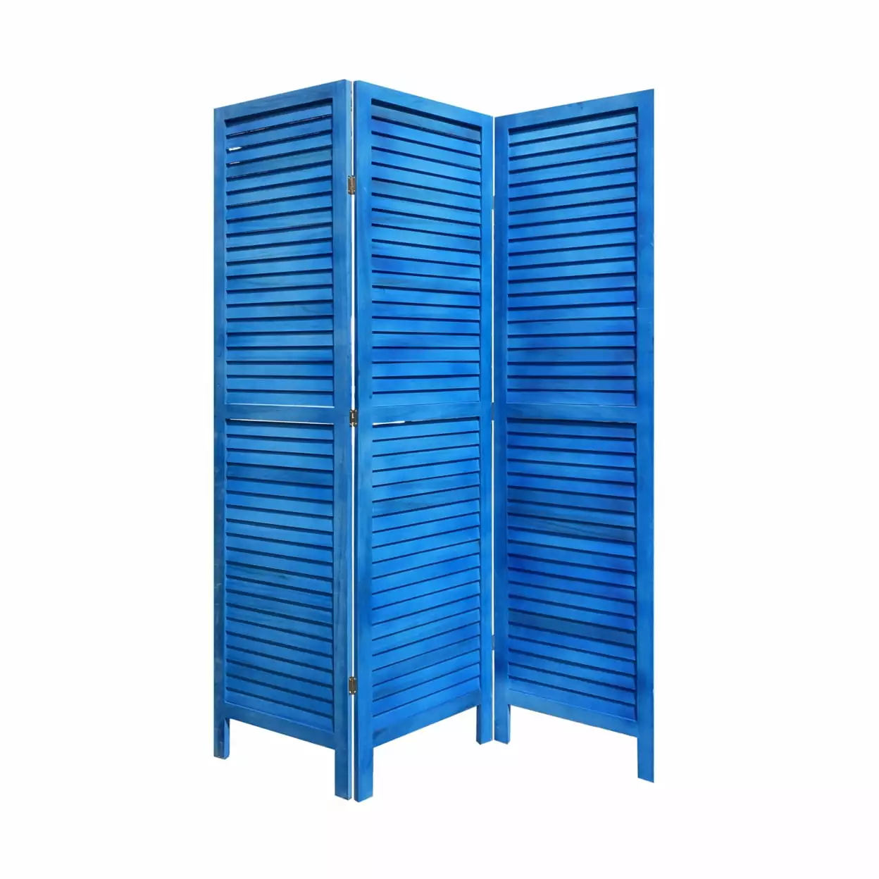 Modern Foldable Indoor 3 Panel Shutter Screen Room Divider Privacy Partition Screen Gems