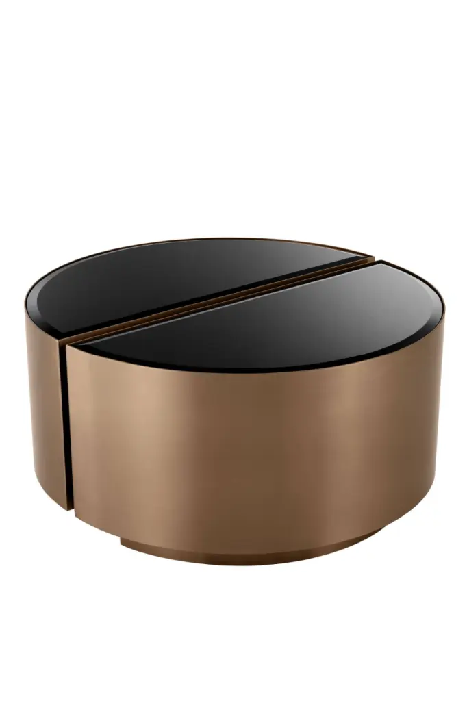 Eichholtz Astra Round Copper Side Table Set 2 Modern Living Room Accent