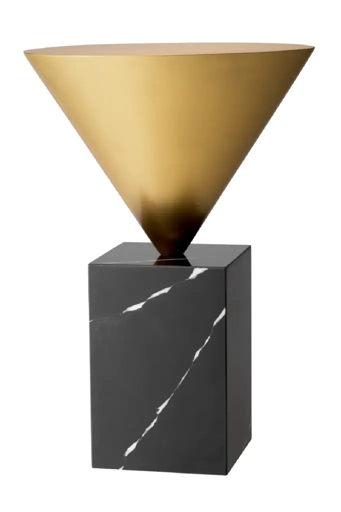 Geometrical Modern Side Table Eichholtz Nota Contemporary Living Room Accent