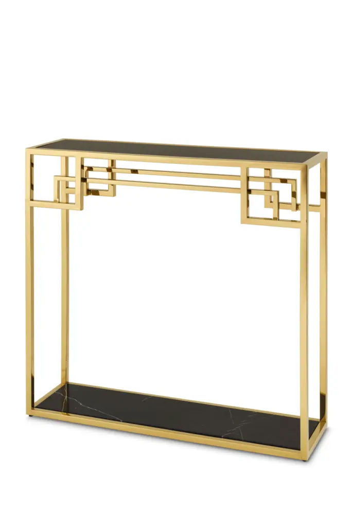 Gold Console Table Eichholtz Morris Luxury Living Room Side Table
