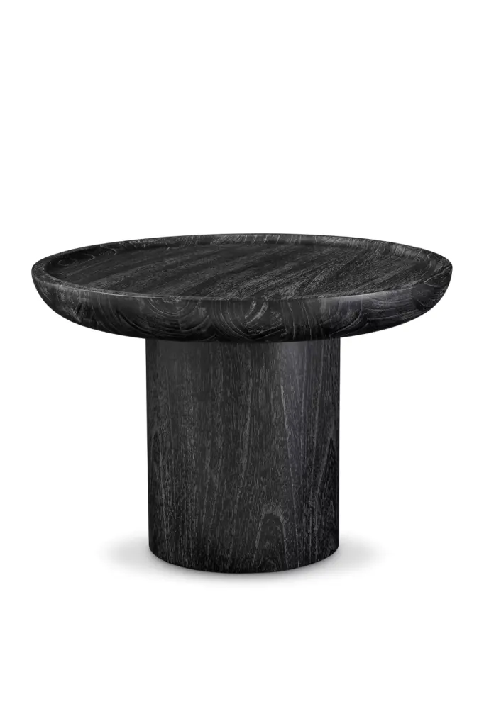 Round Gray Side Table Eichholtz Rouault Compact Living Room Accent
