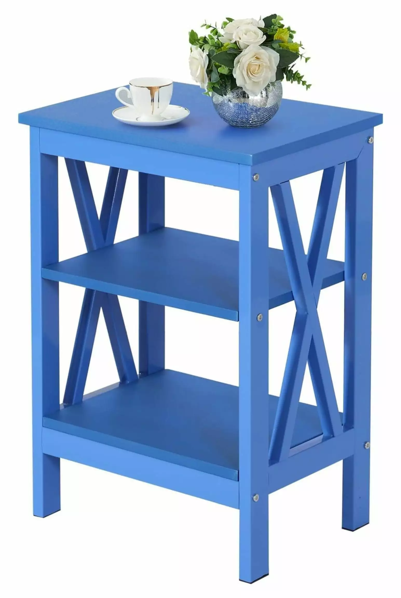 Werqueid End Side Table Storage Shelf Nightstands Living Room Bedroom Furniture