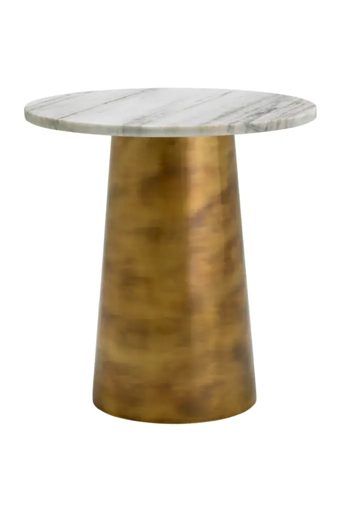 White Marble Side Table Eichholtz Nuova Luxury Living Room Accent Table
