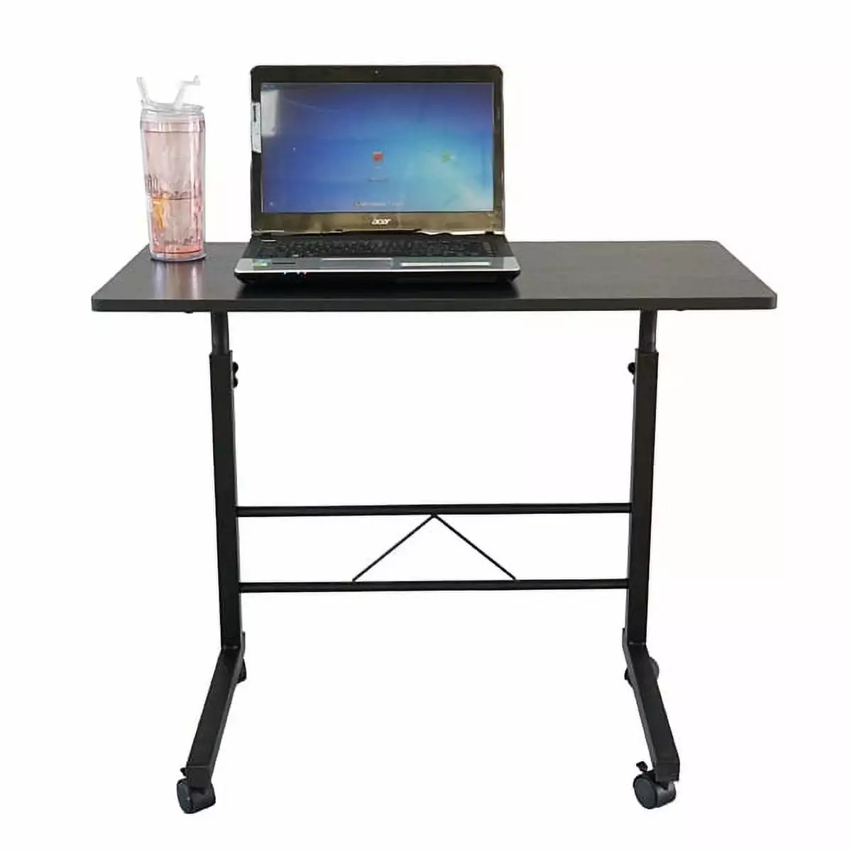 Removable P2 15MM Chipboard & Steel Side Table Black Compact Furniture YTTX