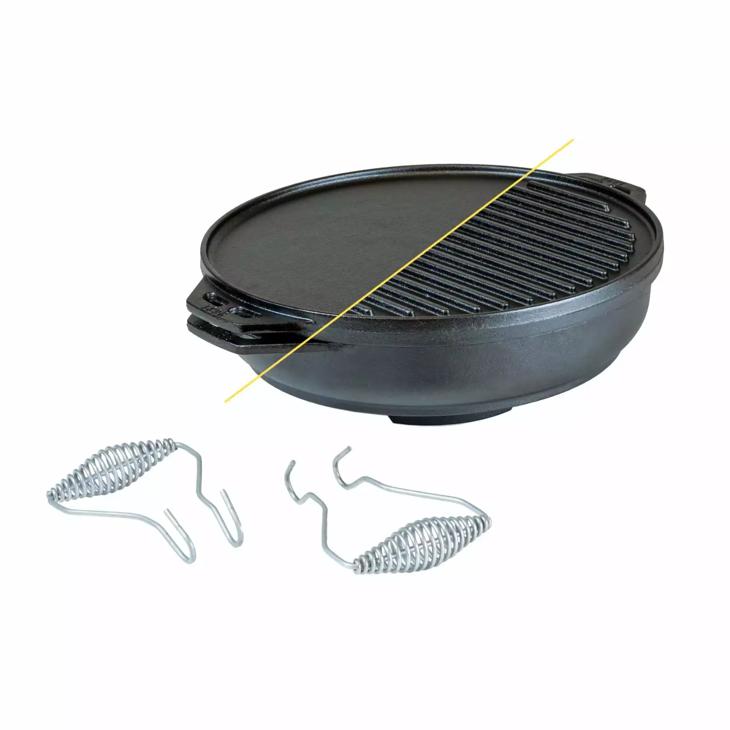 Lodge Cast Iron Cook-It-All Pan Versatile Outdoor Cooking Pan Camping Grilling and Baking