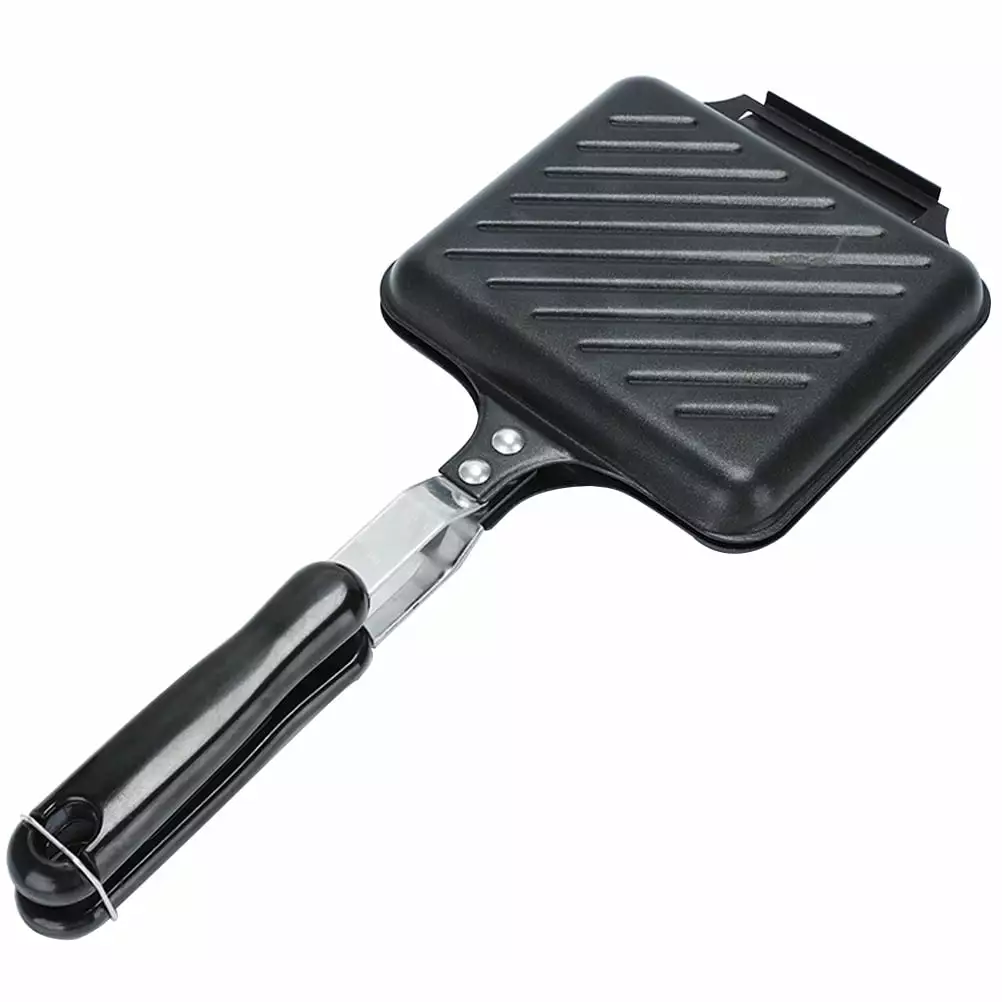 Set 3 Nonstick Sandwich Pan Grill Flat Skillet Camping Cookware