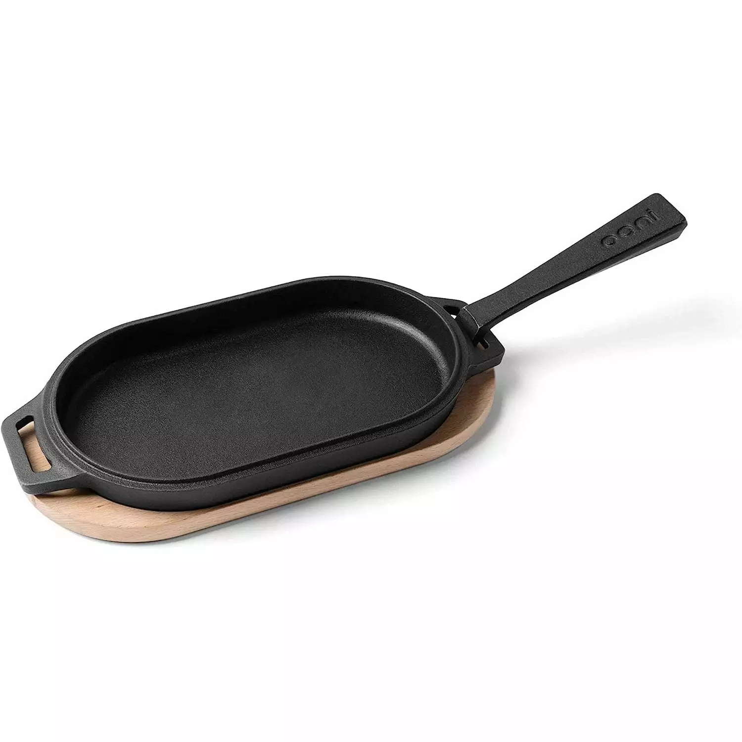 ZQRPCA Cast Iron Sizzler Pan Plate Camping Cookware Pizza Oven Accessories