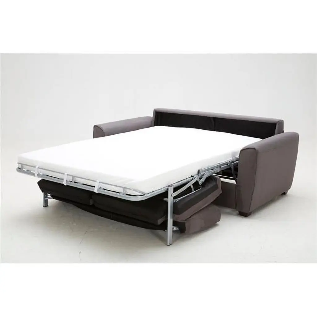 J & M Furniture 18233 Mono Sofa Bed Grey Fabric - Convertible Sleeper Sofa J&M Furniture