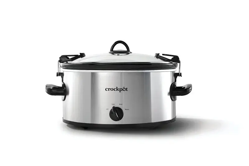 Crock-Pot 2131382 Slow Cooker, 6 qt Capacity, Sterling | BPA-Free & Dishwasher Safe