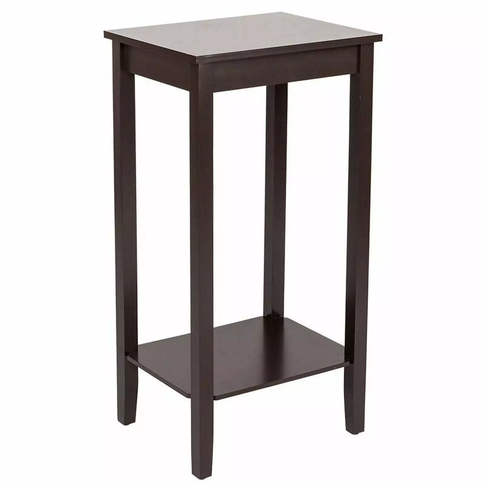 2-Layers Coffee Side Table Bedroom Nightstand Brown - Compact End Table Storage Bed Bath & Beyond