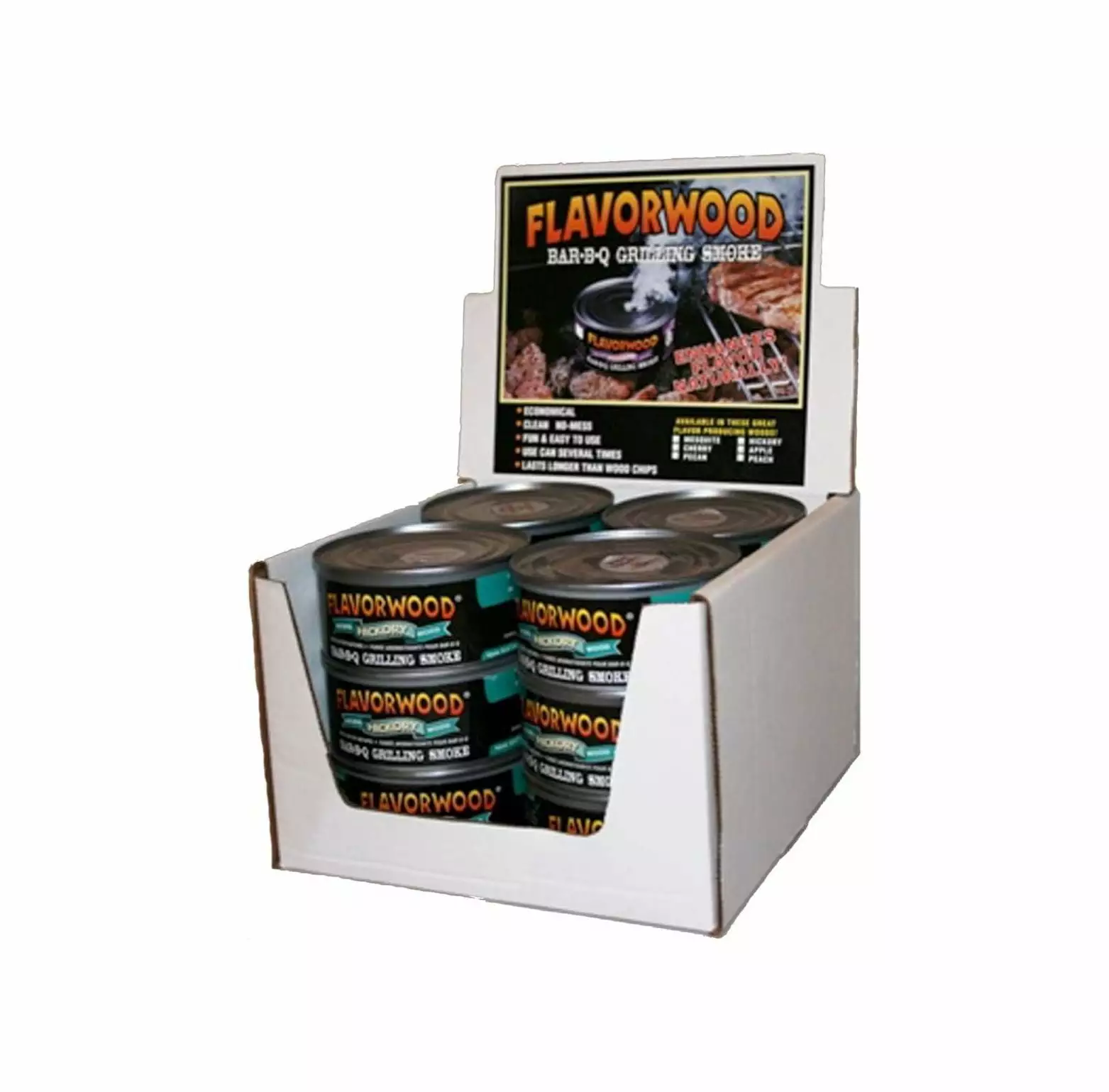 Grilling Smoke - Reusable Flavorwood BBQ Grill Smoke Can (12 Can Value Pack - Hickory) Cintbllter