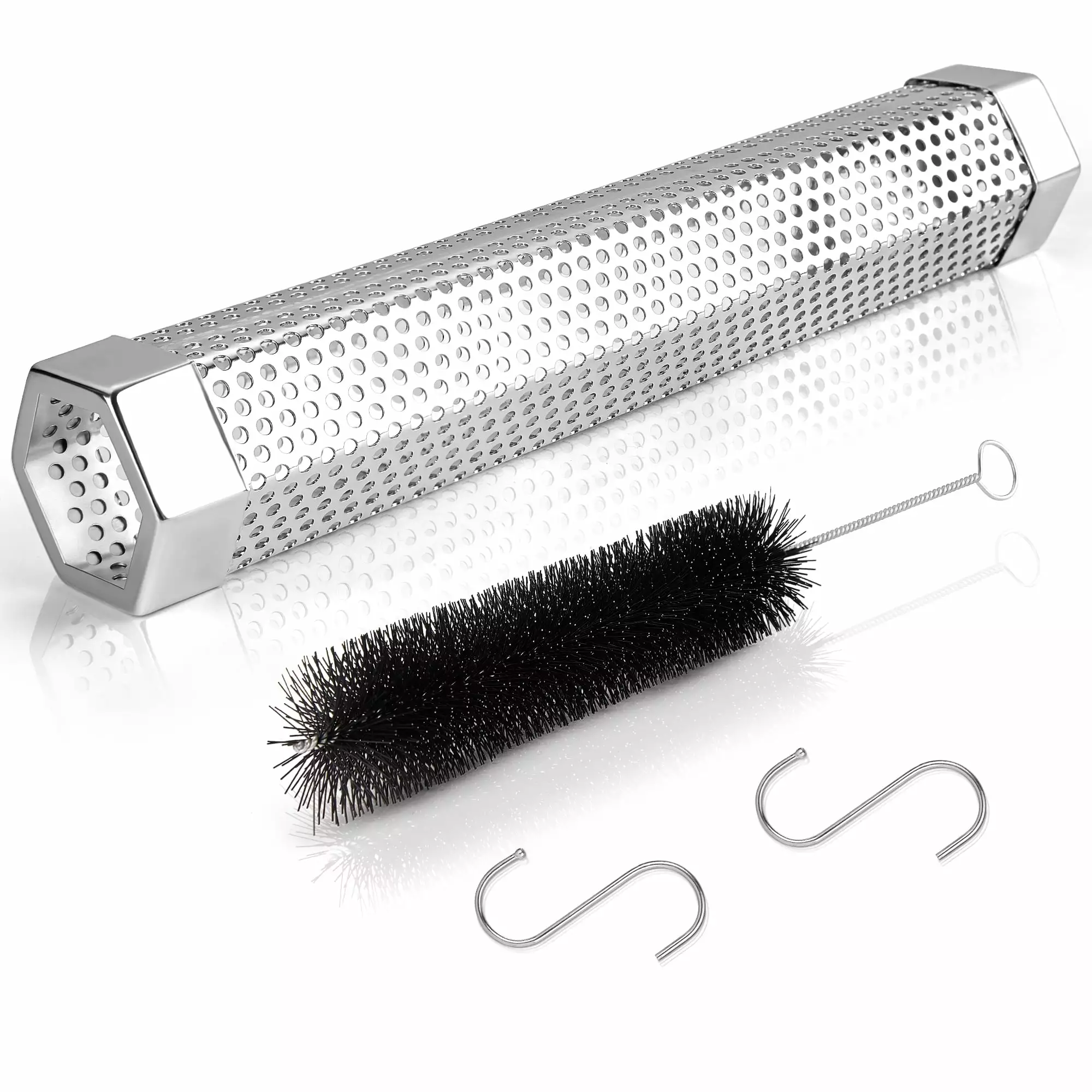 Smoke Tube Pellet Smoker 12'' Smoker Tube Pellet Grill Accessories Premium Stainless Steel Pellet Tube all Grill or Smoker...