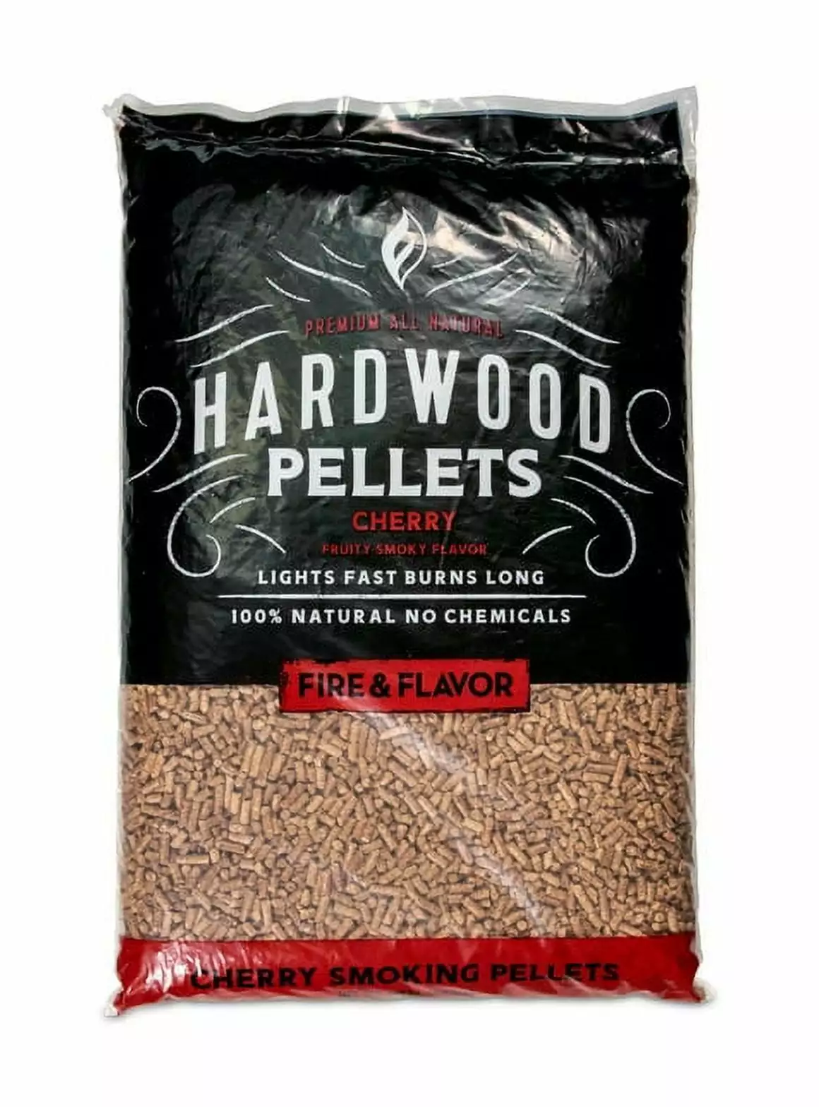 Fire & Flavor Cherry 100% All-Natural Wood Pellets Smokers and Pellet Grills 20 lb Bag Pack 2
