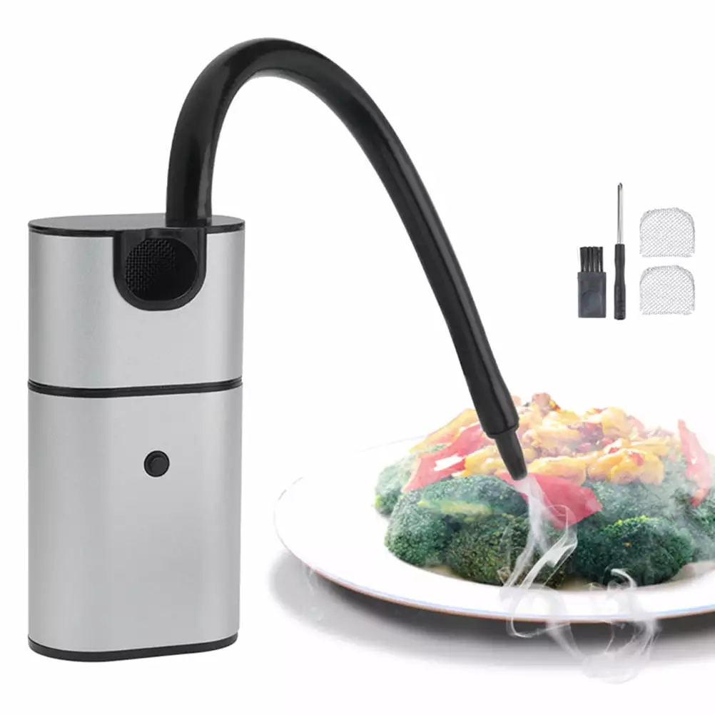 Travel-friendly Smoking Machine Barbecue Cold Food Smoker Cheeses Salmon Sausage Meat Cocktail Active