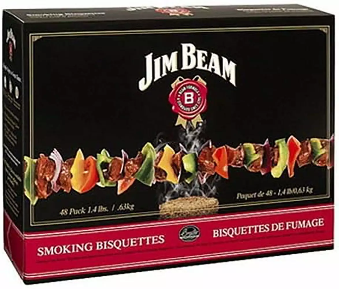 Jim Beam Smoker Chip Bisquettes 48 Pack BBQ and Grilling FAKENG