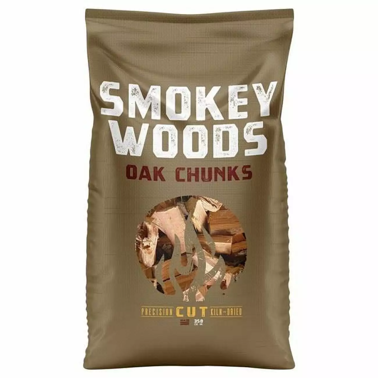 Smokey Woods All Natural Oak Wood Smoking Chunks 350 cu