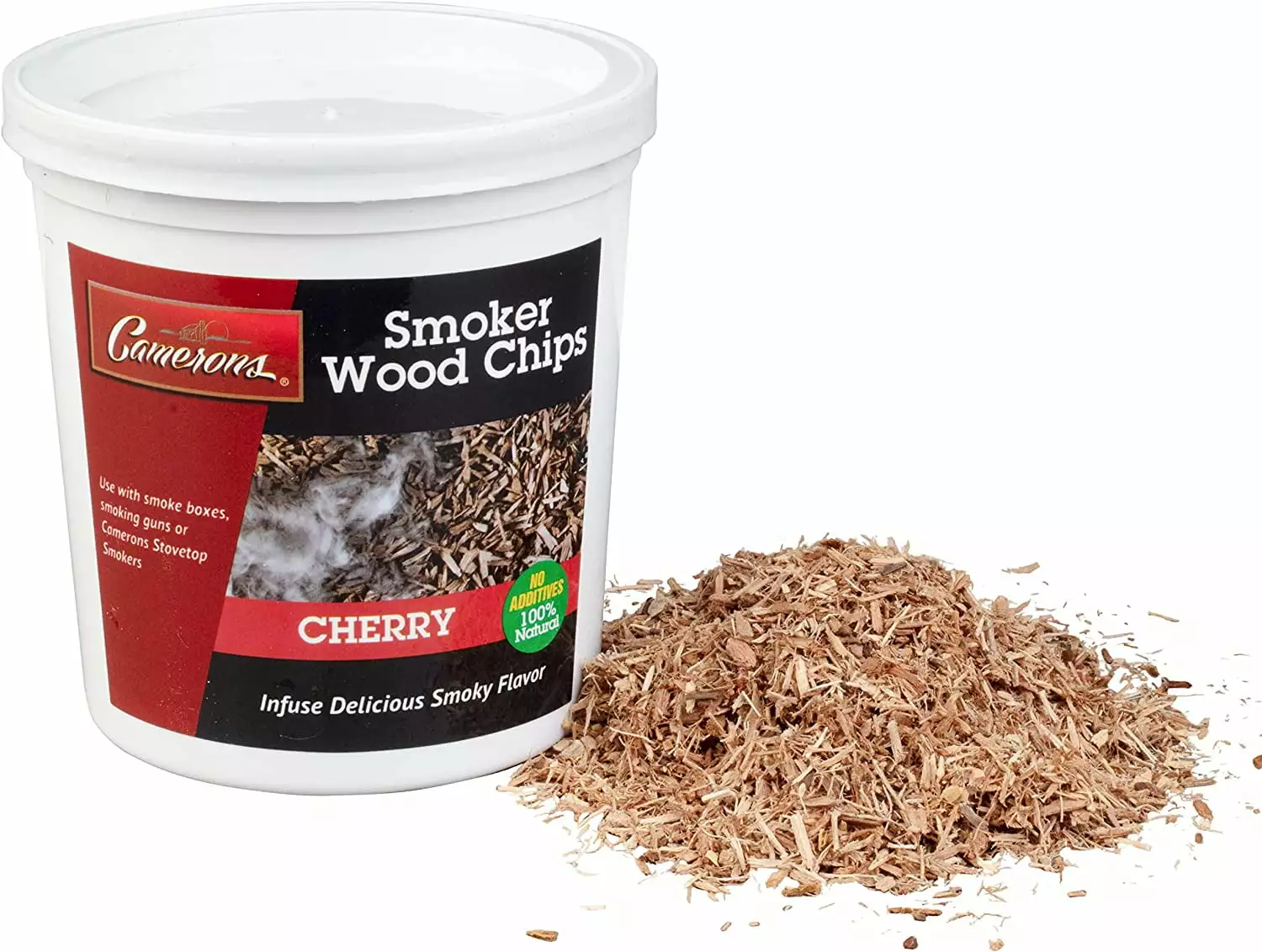 Camerons Products Cherry Kiln Dried Smoking Chips 1 Pint BBQ and Grilling